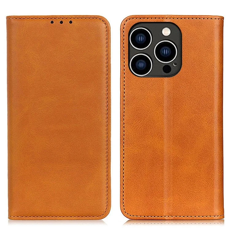 For iPhone 16 Pro Stand Case Split Leather Wallet Phone Cover Auto Magnetic Closed