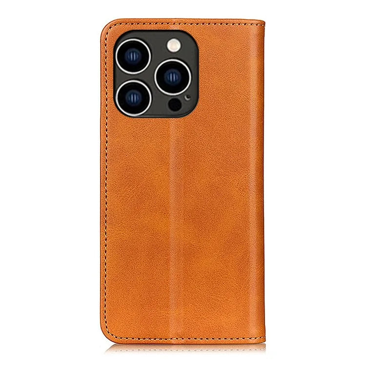 For iPhone 16 Pro Stand Case Split Leather Wallet Phone Cover Auto Magnetic Closed
