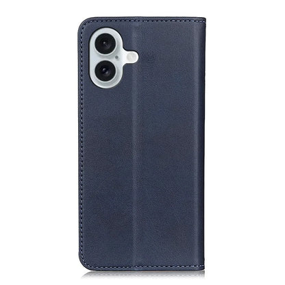 For iPhone 16 Case Magnetic Absorption Split Leather Folio Phone Cover