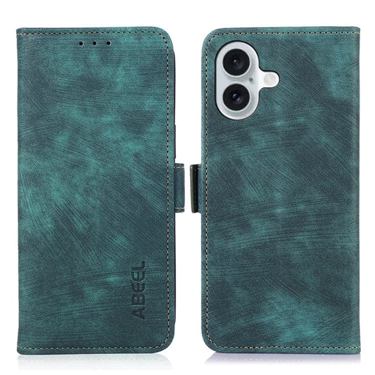 ABEEL For iPhone 16 Plus Wallet Case Vintage PU Leather Folio Phone Cover