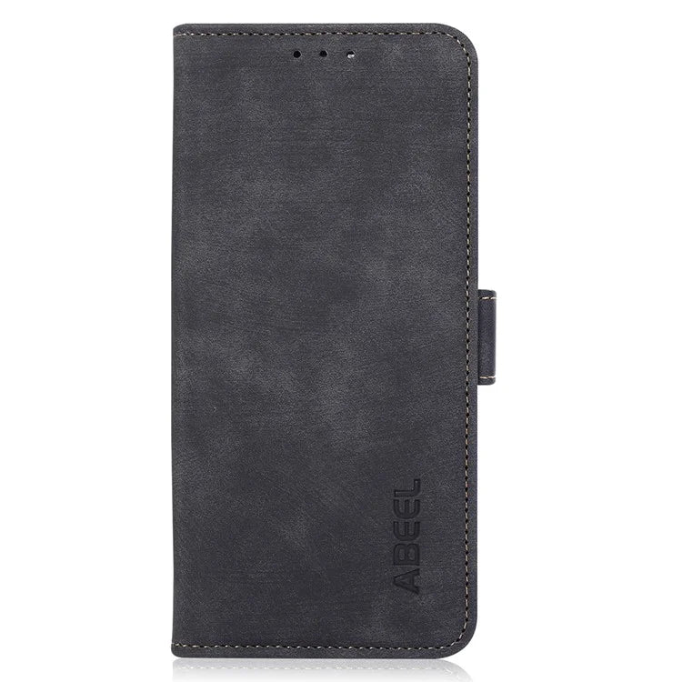 ABEEL For iPhone 16 Pro Wallet Case Stand Retro PU Leather Phone Cover