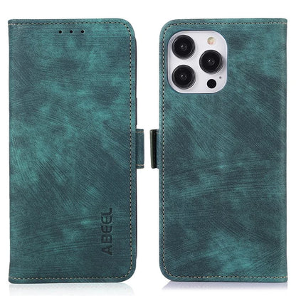 ABEEL For iPhone 16 Pro Wallet Case Stand Retro PU Leather Phone Cover
