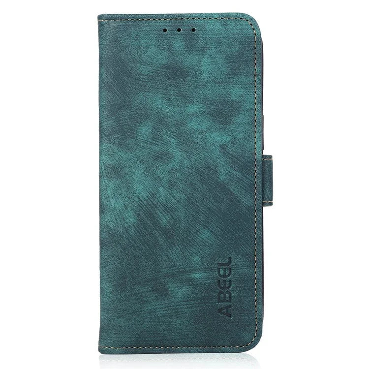 ABEEL For iPhone 16 Pro Wallet Case Stand Retro PU Leather Phone Cover