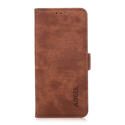 ABEEL For iPhone 16 Case PU Leather Card Slots Stand Retro Phone Cover
