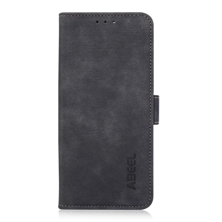ABEEL For iPhone 16 Case PU Leather Card Slots Stand Retro Phone Cover