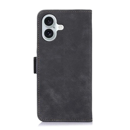 ABEEL For iPhone 16 Case PU Leather Card Slots Stand Retro Phone Cover