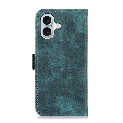 ABEEL For iPhone 16 Case PU Leather Card Slots Stand Retro Phone Cover