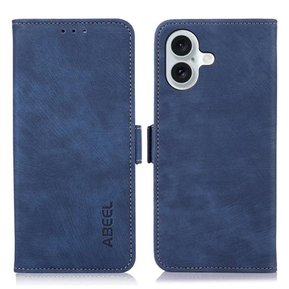 ABEEL For iPhone 16 Case PU Leather Card Slots Stand Retro Phone Cover