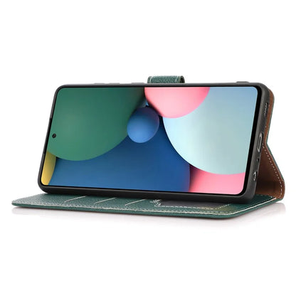 For iPhone 16 Pro Max Stand Case Litchi Texture Leather Phone Cover with Wallet