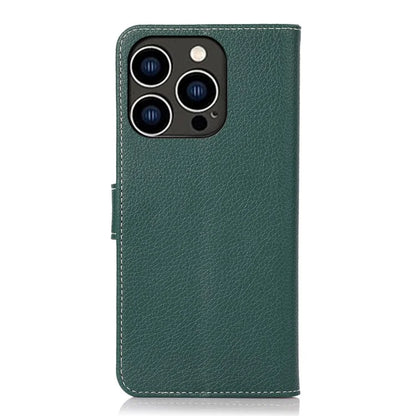 For iPhone 16 Pro Max Stand Case Litchi Texture Leather Phone Cover with Wallet