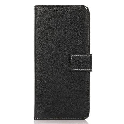 For iPhone 16 Pro Case Stand Litchi Texture Leather Phone Cover