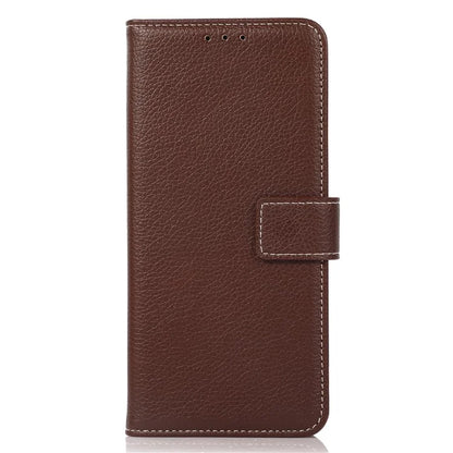 For iPhone 16 Pro Case Stand Litchi Texture Leather Phone Cover