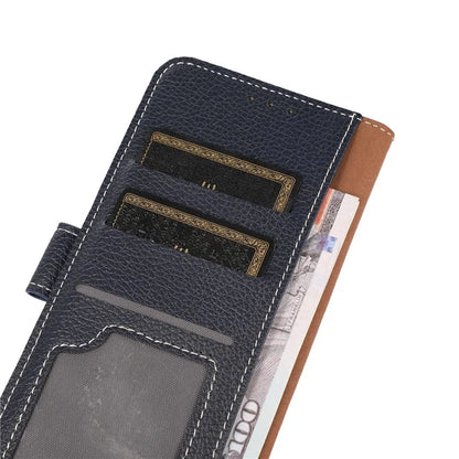 For iPhone 16 Pro Case Stand Litchi Texture Leather Phone Cover