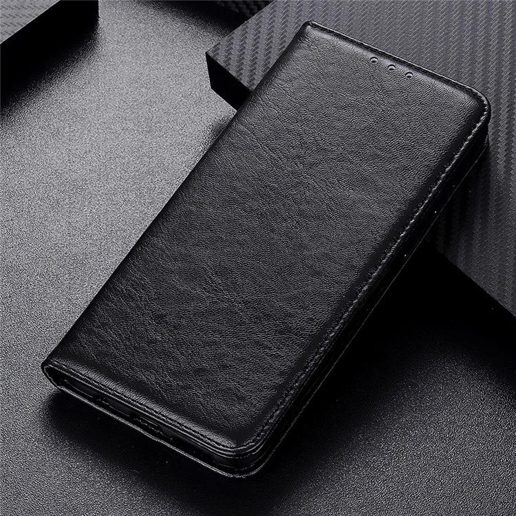 For iPhone 16 Pro Max Case Crazy Horse Texture Leather Magnetic Closure Phone Cover