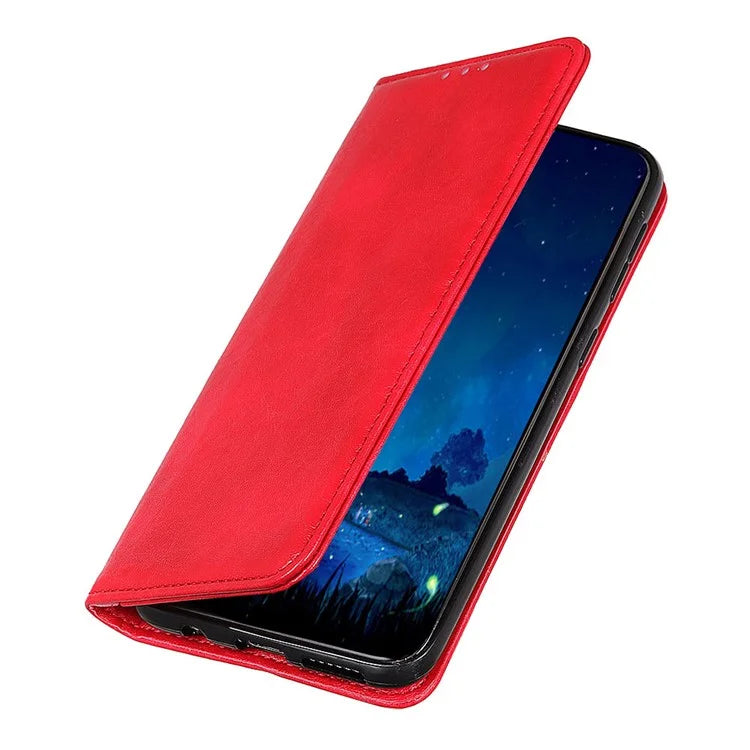 For iPhone 16 Pro Max Case Crazy Horse Texture Leather Magnetic Closure Phone Cover