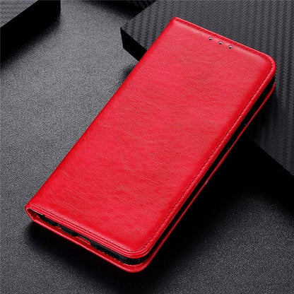 For iPhone 16 Pro Max Case Crazy Horse Texture Leather Magnetic Closure Phone Cover