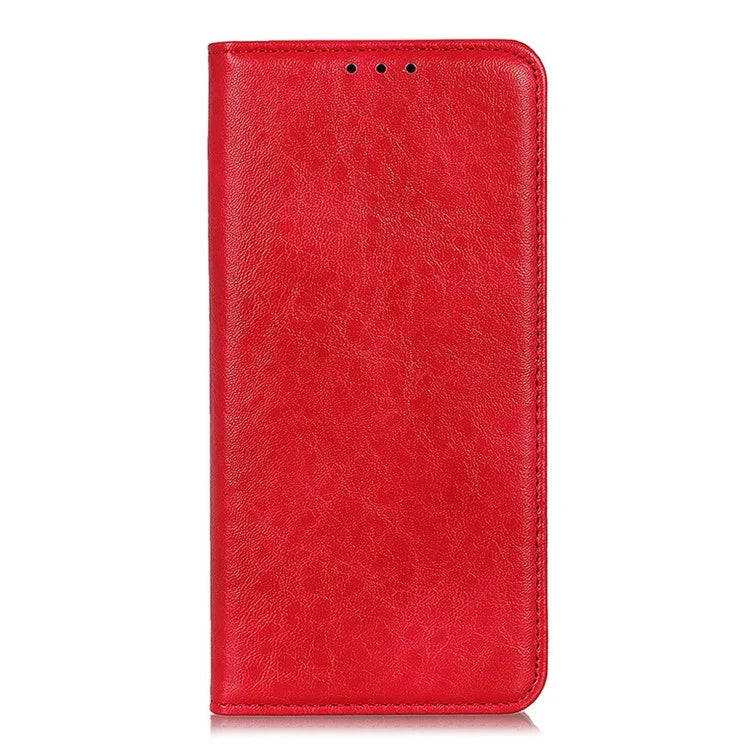 For iPhone 16 Pro Max Case Crazy Horse Texture Leather Magnetic Closure Phone Cover