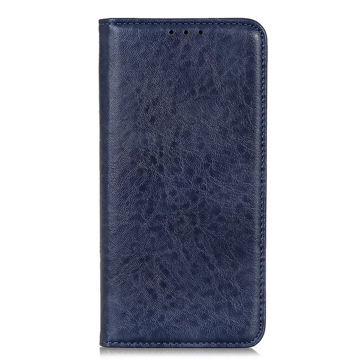 For iPhone 16 Pro Max Case Crazy Horse Texture Leather Magnetic Closure Phone Cover