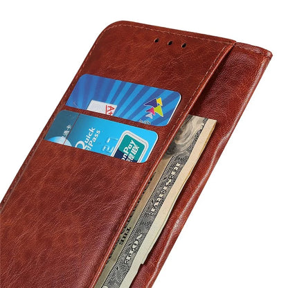 For iPhone 16 Pro Max Case Crazy Horse Texture Leather Magnetic Closure Phone Cover
