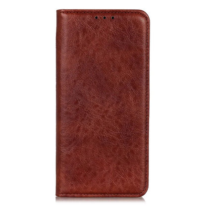 For iPhone 16 Pro Max Case Crazy Horse Texture Leather Magnetic Closure Phone Cover