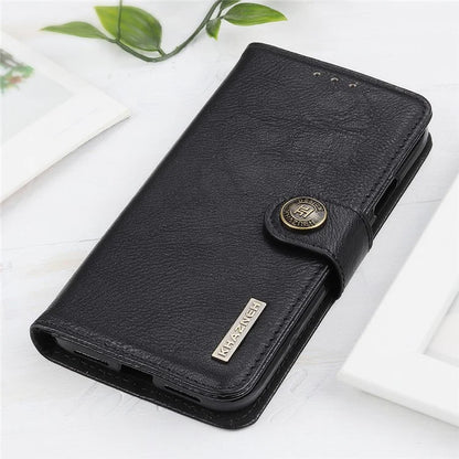 KHAZNEH For iPhone 16 Pro Max Case Cowhide Texture Leather Flip Phone Cover with Wallet