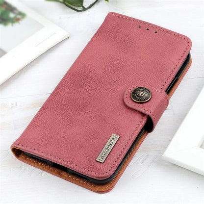 KHAZNEH For iPhone 16 Pro Max Case Cowhide Texture Leather Flip Phone Cover with Wallet