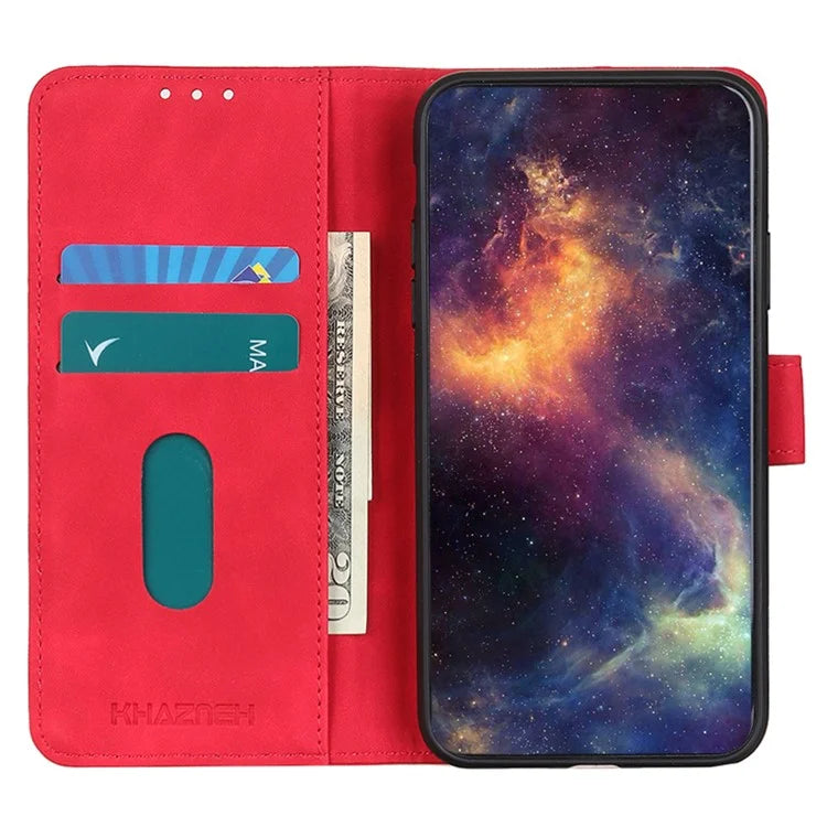 KHAZNEH For iPhone 16 Case Retro Leather Phone Cover with Wallet Stand