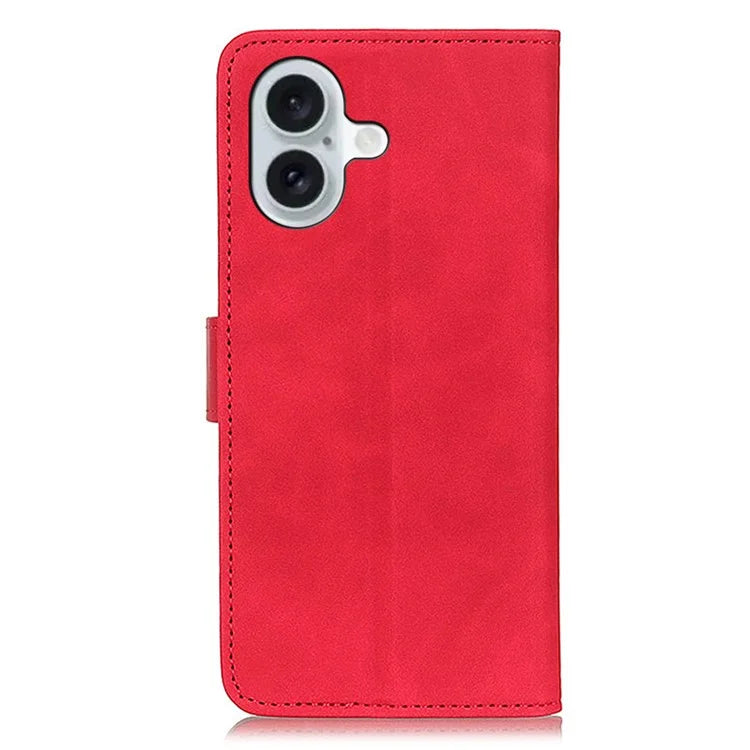 KHAZNEH For iPhone 16 Case Retro Leather Phone Cover with Wallet Stand