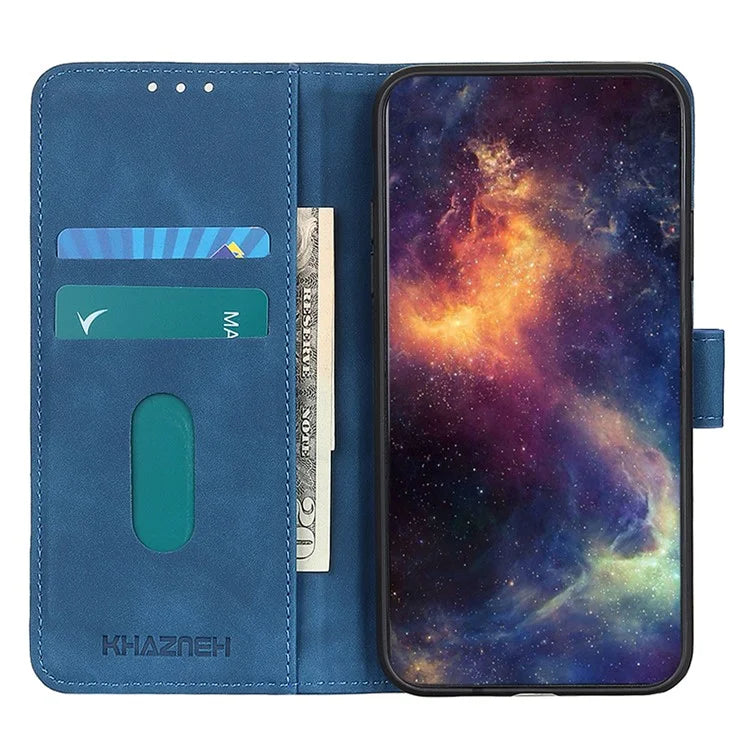 KHAZNEH For iPhone 16 Case Retro Leather Phone Cover with Wallet Stand