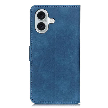 KHAZNEH For iPhone 16 Case Retro Leather Phone Cover with Wallet Stand