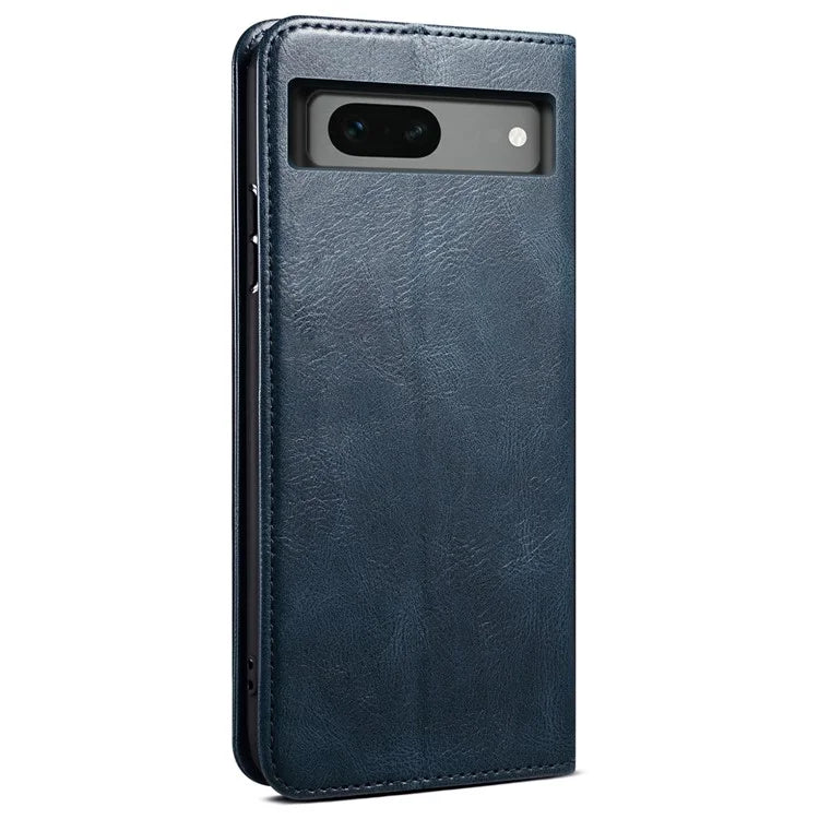 For Google Pixel 8a Case Waxy Crazy Horse Leather Phone Cover
