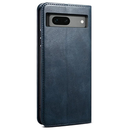 For Google Pixel 8a Case Waxy Crazy Horse Leather Phone Cover