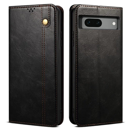 For Google Pixel 8a Case Waxy Crazy Horse Leather Phone Cover