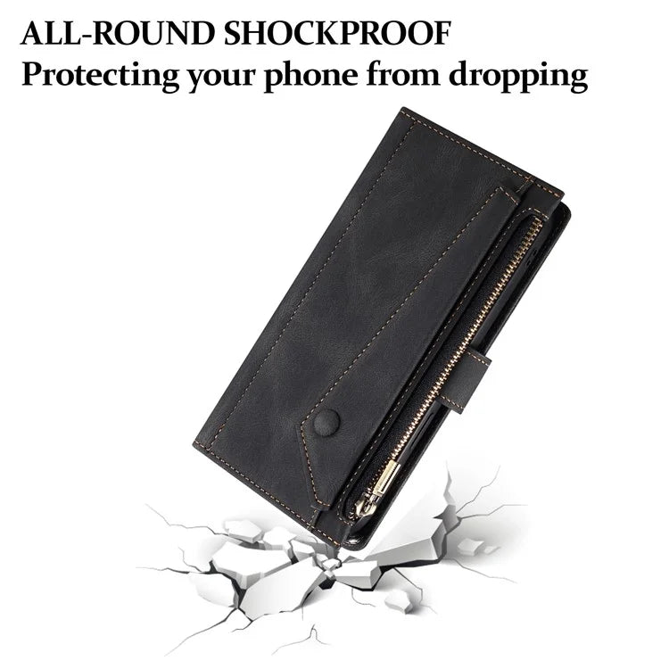 ESEBLE Star Series For Motorola Edge 50 Fusion 5G Case Wallet Zipper PU Leather Phone Cover