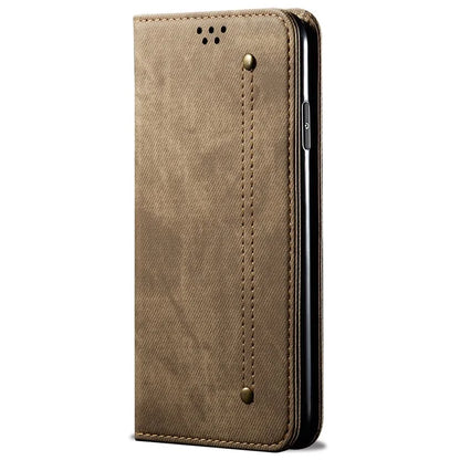 For Xiaomi Redmi Turbo 3 5G / Poco F6 5G Wallet Phone Case Jeans Cloth Texture Leather Flip Cover