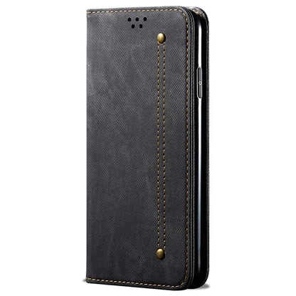 For Xiaomi Redmi Turbo 3 5G / Poco F6 5G Wallet Phone Case Jeans Cloth Texture Leather Flip Cover