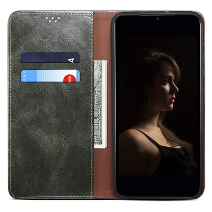 For Xiaomi Redmi Turbo 3 5G / Poco F6 5G Case Viewing Stand Crazy Horse Texture Leather Phone Cover