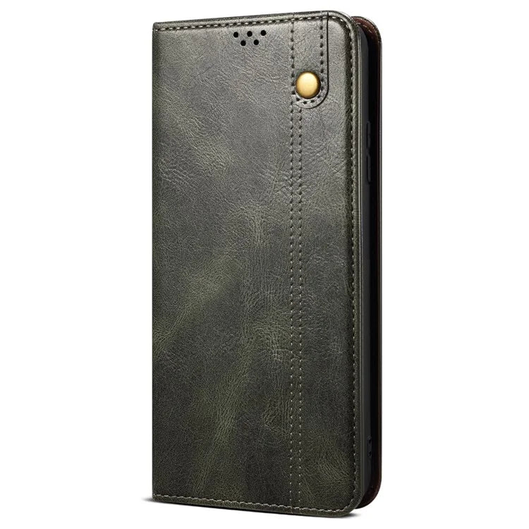 For Xiaomi Redmi Turbo 3 5G / Poco F6 5G Case Viewing Stand Crazy Horse Texture Leather Phone Cover