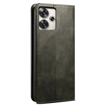 For Xiaomi Redmi Turbo 3 5G / Poco F6 5G Case Viewing Stand Crazy Horse Texture Leather Phone Cover