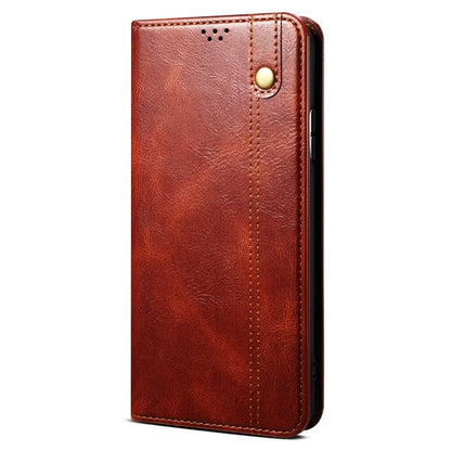 For Xiaomi Redmi Turbo 3 5G / Poco F6 5G Case Viewing Stand Crazy Horse Texture Leather Phone Cover
