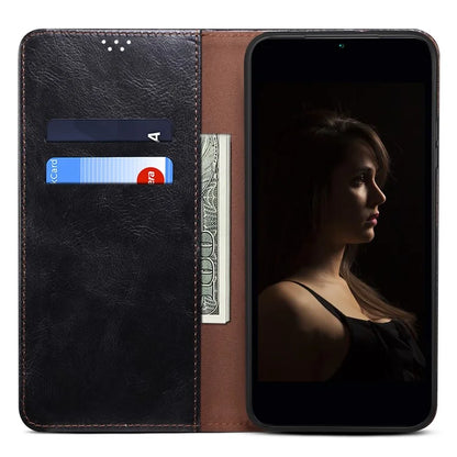 For Xiaomi Redmi Turbo 3 5G / Poco F6 5G Case Viewing Stand Crazy Horse Texture Leather Phone Cover