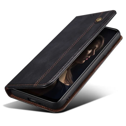 For Xiaomi Redmi Turbo 3 5G / Poco F6 5G Case Viewing Stand Crazy Horse Texture Leather Phone Cover