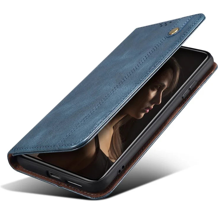 For Xiaomi Redmi Turbo 3 5G / Poco F6 5G Case Viewing Stand Crazy Horse Texture Leather Phone Cover