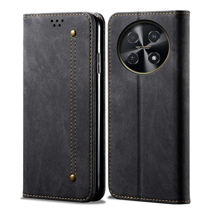 For Huawei nova 2i / Enjoy 70 Pro Leather Case Wallet Phone Cover Jeans Cloth Texture