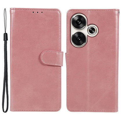 For Xiaomi Redmi Turbo 3 5G / Poco F6 5G Case Calf Texture Magnetic Clasp Leather Wallet Phone Cover