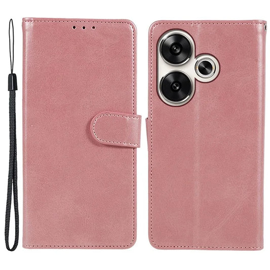 For Xiaomi Redmi Turbo 3 5G / Poco F6 5G Case Calf Texture Magnetic Clasp Leather Wallet Phone Cover