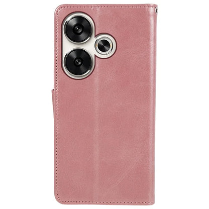 For Xiaomi Redmi Turbo 3 5G / Poco F6 5G Case Calf Texture Magnetic Clasp Leather Wallet Phone Cover