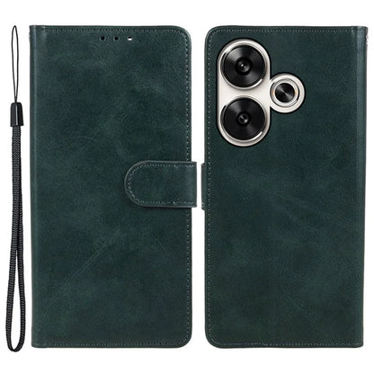 For Xiaomi Redmi Turbo 3 5G / Poco F6 5G Case Calf Texture Magnetic Clasp Leather Wallet Phone Cover