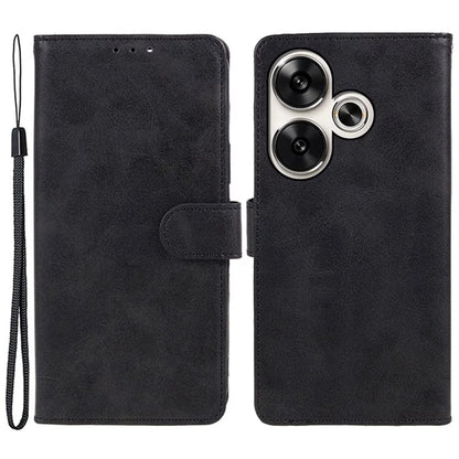 For Xiaomi Redmi Turbo 3 5G / Poco F6 5G Case Calf Texture Magnetic Clasp Leather Wallet Phone Cover