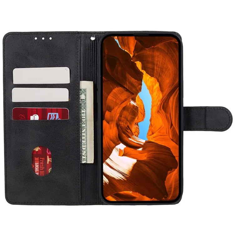 For Xiaomi Redmi Turbo 3 5G / Poco F6 5G Case Calf Texture Magnetic Clasp Leather Wallet Phone Cover